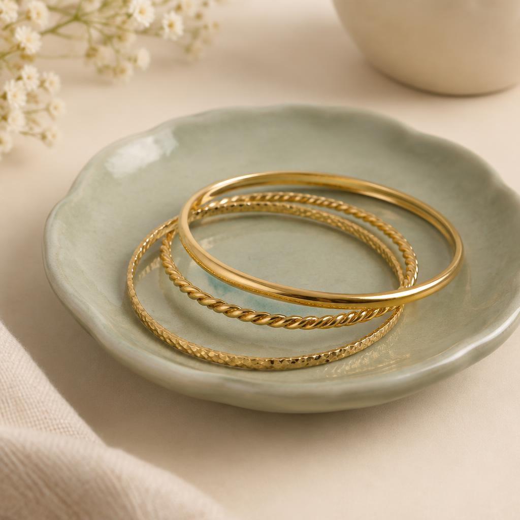 Seraphina Ribbed Cuff Bracelet